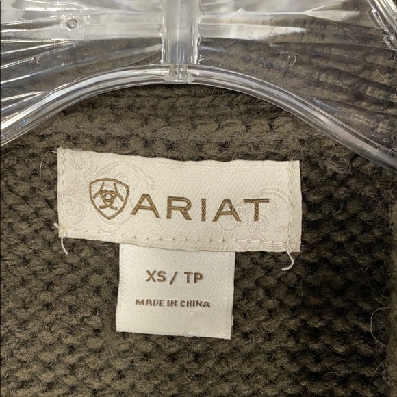 Ariat faux fur knit open vest size XS - Picture 5 of 12